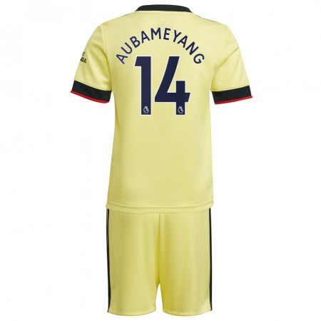 Fußballtrikots Arsenal Pierre-Emerick Aubameyang 14 Kinder Auswärtstrikot 2021-2022